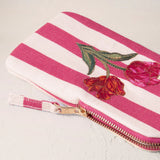 Tulip Stripe Glasses Case - Pink