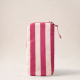 Tulip Stripe Glasses Case - Pink