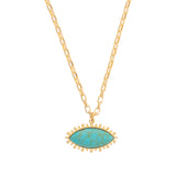 Eye Pendant Necklace - Turquoise