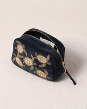 Load image into Gallery viewer, Elizabeth Scarlett Turtle Conservation Cosmetics Bag - Charcoal
