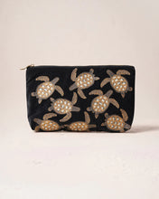 Load image into Gallery viewer, Elizabeth Scarlett Turtle Conservation Everyday Pouch - Charcoal

