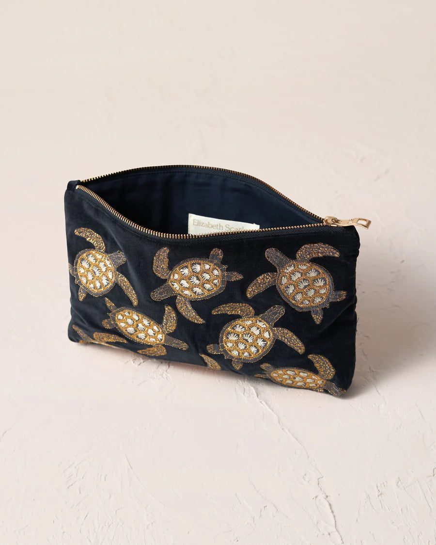Turtle Conservation Everyday Pouch - Charcoal