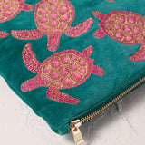 Turtle Conservation Everyday Pouch - Teal Jade