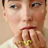 Swirl Solid Ring - Gold