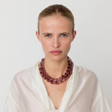 Flat Chain Necklace - Clear Taupe