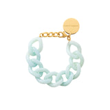 Flat Chain Bracelet - Cloud Marble