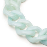 Flat Chain Bracelet - Cloud Marble