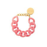 Flat Chain Bracelet - Watermelon Marble