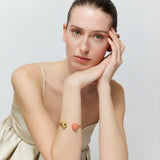 Beads Bangle - Watermelon Marble