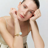 Pearl Bangle - Cloud Marble