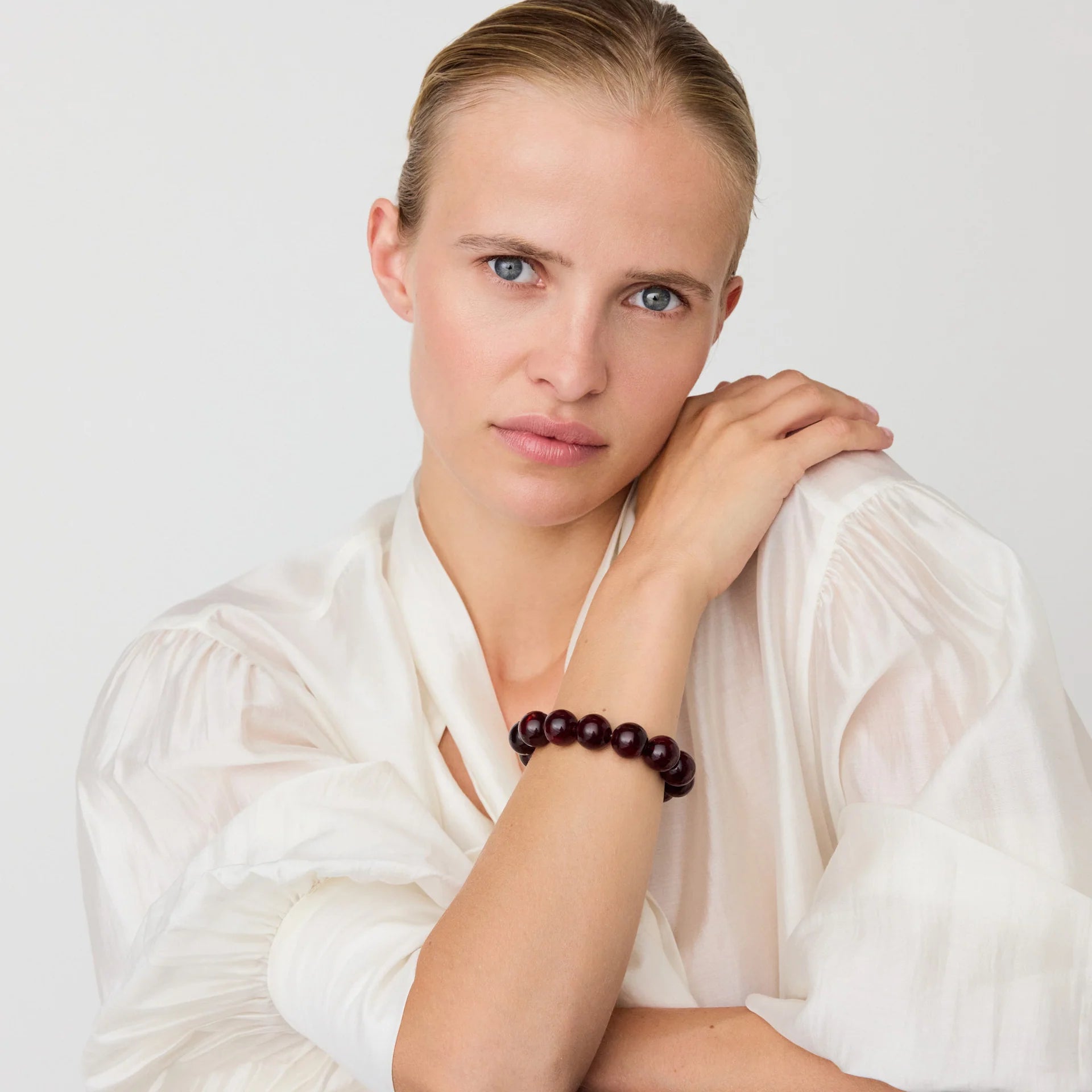 Beads Flex Bracelet - Bordeaux