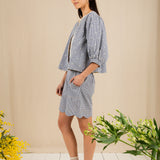 Vida Reversible Jacket - Navy/Lemon