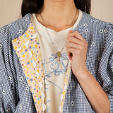 Vida Reversible Jacket - Navy/Lemon