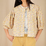 Vida Reversible Jacket - Navy/Lemon