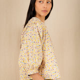 Vida Reversible Jacket - Navy/Lemon