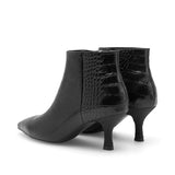 Vera Croco Boots  - Black