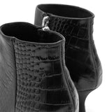 Vera Croco Boots  - Black