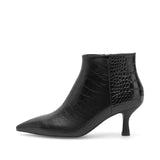 Vera Croco Boots  - Black