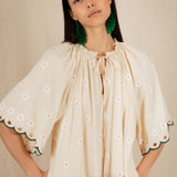 Winona Dress - Ecru Multi