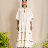 Winona Dress - Ecru Multi