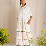 Winona Dress - Ecru Multi