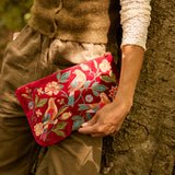 Botanical Birds Everyday Pouch - Rouge