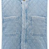 Pablo Quilted Waistcoat - Summer Sky