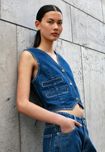 Load image into Gallery viewer, Blanche Wayne Waistcoat - Mid Blue
