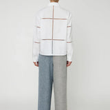 Wide Shirt With Artworks - White