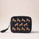Wild Horses Wash Bag - Charcoal
