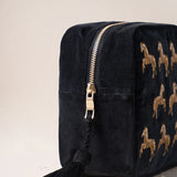 Wild Horses Wash Bag - Charcoal