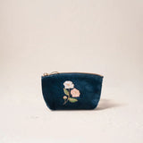 Wild Rose Coin Purse - Ink Blue