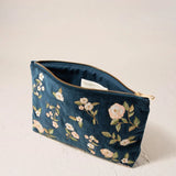 Wild Rose Everyday Pouch - Ink Blue