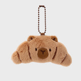 Croissant Bag Charm - Brown