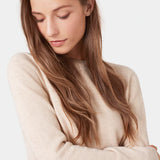 Light Merino Wool Crew - Ivory White