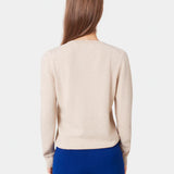 Light Merino Wool Crew - Ivory White