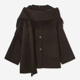 Sully 45 Jacket with Scarf - Chocolate