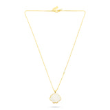 Shell Pendant Necklace - White Jade