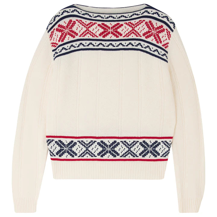 Jumper 1234 Greek Guernsey - Cream