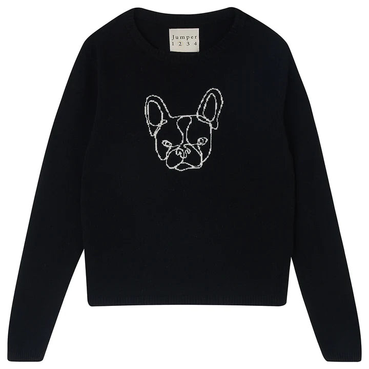 Jumper 1234 Frenchie Crew - Black