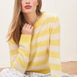 Stripe Crew Jumper - Primrose/Yellow