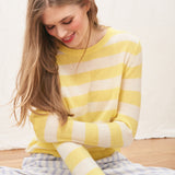 Stripe Crew Jumper - Primrose/Yellow