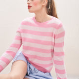 Stripe Crew Jumper - Candy/Sakura