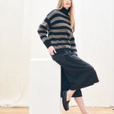 Stripe Breton Jumper - Black/Mull