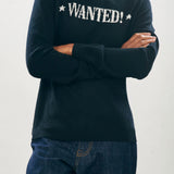 Wanted Crew Jumper - Black/Cream