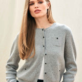 Multi Pocket Cardigan - Smoke