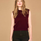 Distressed Tank - Burgundy