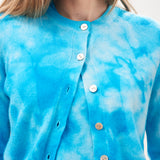 Batik Cardigan - Pale Blue/Peacock