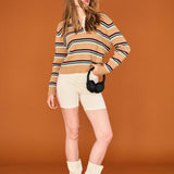 Tipping Stripe Rugby Shirt - Earth Yellow/Multi
