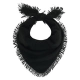 Distressed Triangle Scarf - Black